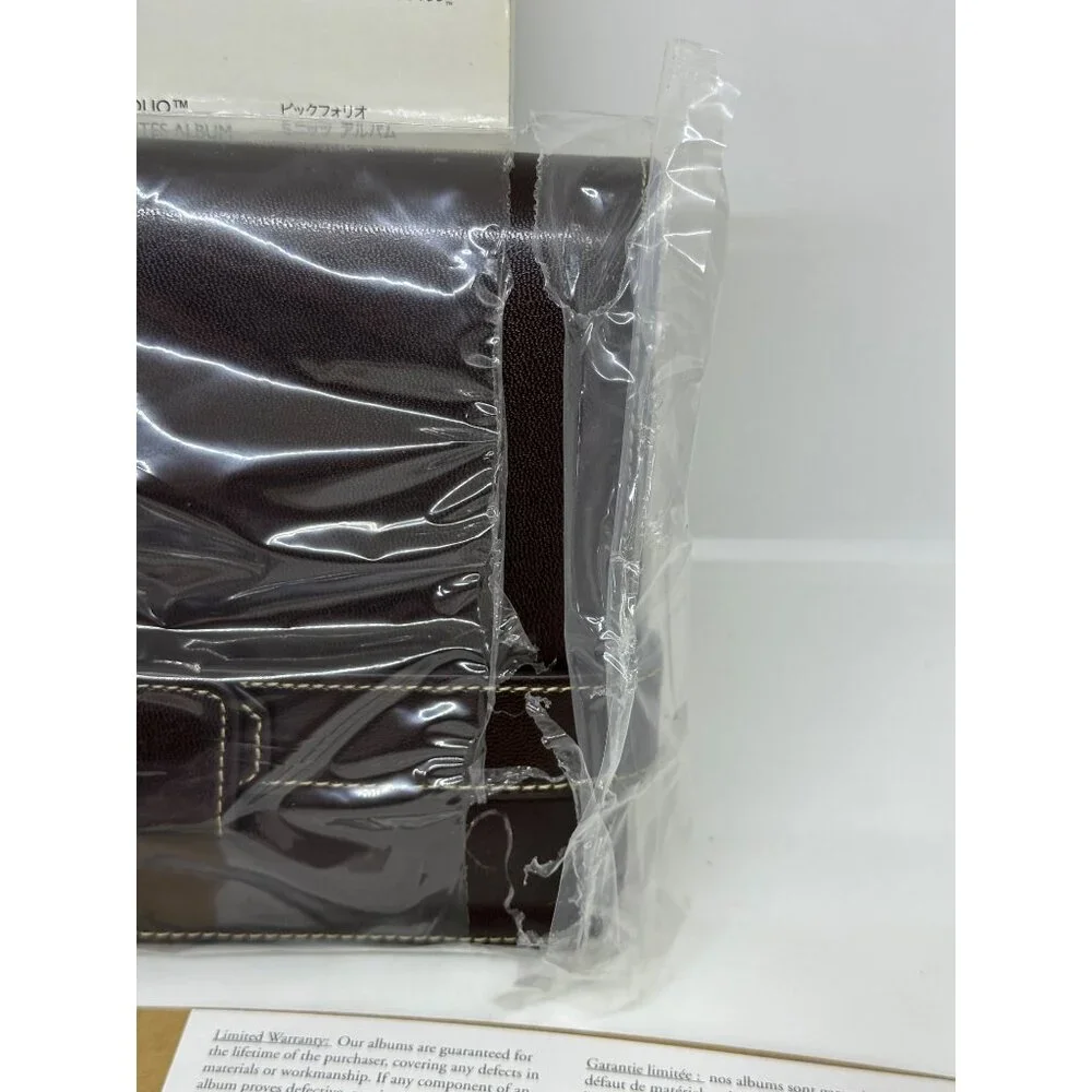 Creative Memories Picfolio Mini Album Photo‎ Pages Brown Leather-Look NEW SEALED